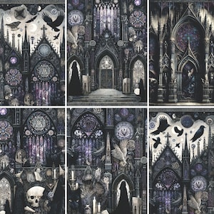 Gothic Cathedral Rice Paper, 8 x 10.5 inch - for Decoupage Scrapbooking Cards Crafts