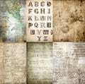 Antique Background Rice Paper- 6 x Printed Mulberry Paper Images 30gsm product logo