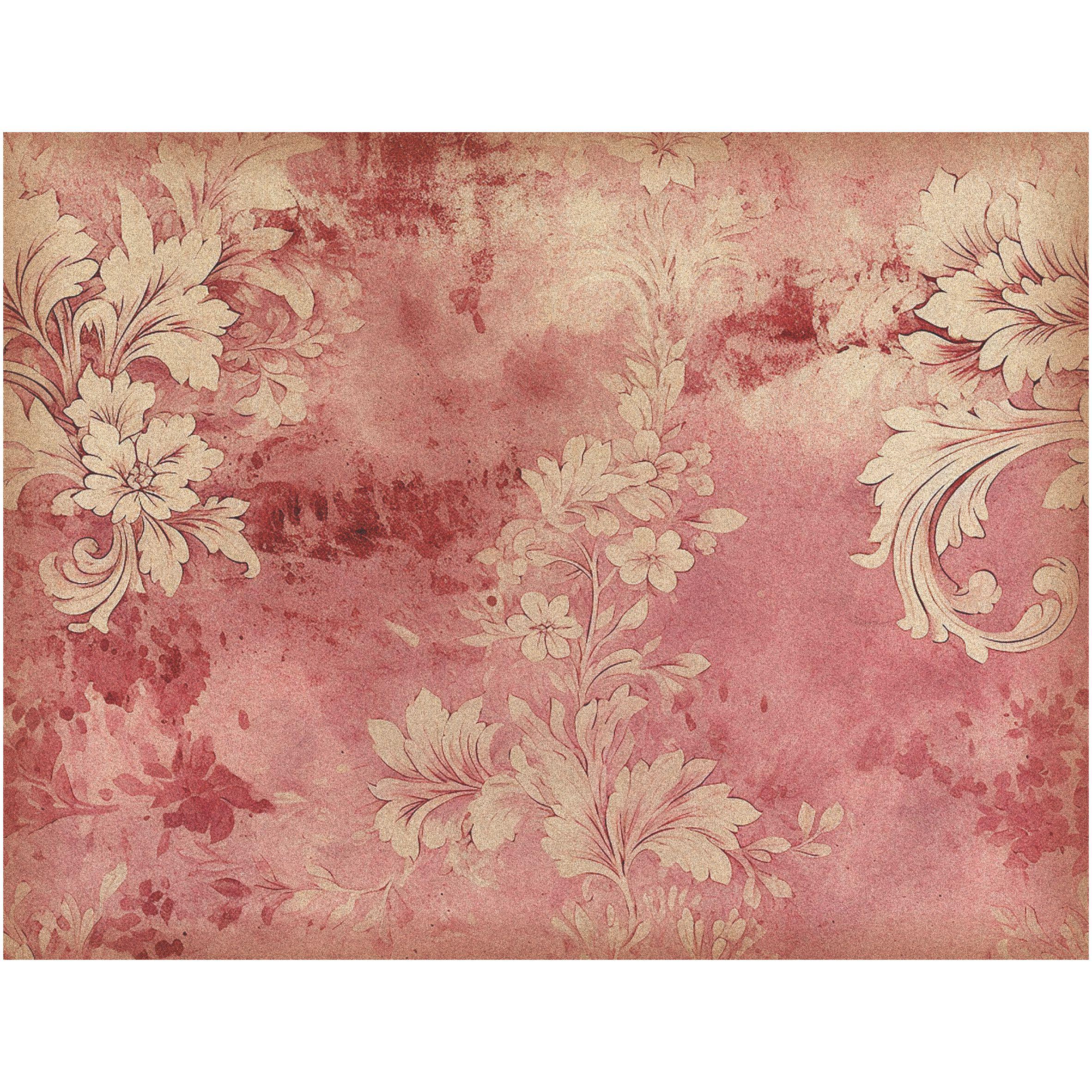 Pink Rice Paper Pink Damask Rice Paper- 6 X Different Printed Mulberry Paper Images ...