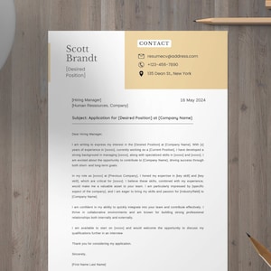 Plantillas de cartas de presentación editables para todas las pasantías profesionales en Canva