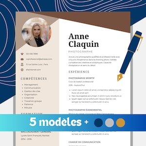 Plantilla de currículum moderno ATS Canva, plantilla de carta de presentación, currículum ATS, plantilla de currículum ATS, currículum minimalista, currículum simple, currículum impactante