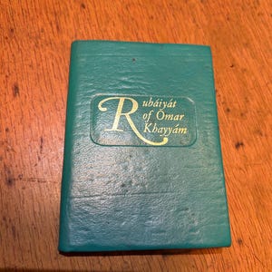 Livre miniature vintage Rubaiyat d'Omar Khayyam