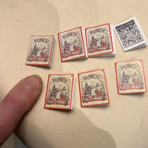 Seven vintage dollhouse miniature magazines