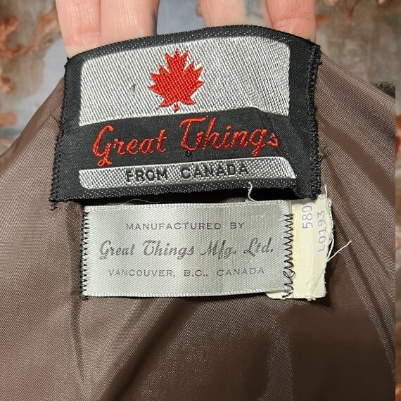 Vintage 70s Dark Brown Suede Leather Long Vest, S… - image 9
