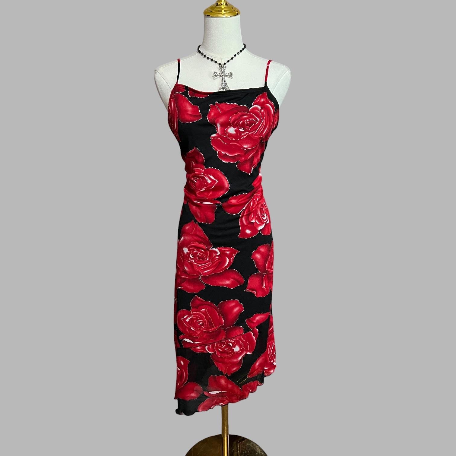 burgundy y2k satin asymmetrical sleeveless mini dress Women's Renata Asymmetrical Mini Dress in Burgundy Mesh, XL main image 0