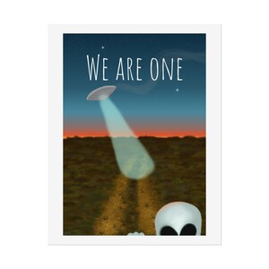 We Are One Digital Art Poster, Wall Art Decor, Home Office Decor, Inspirational Prints, Unique Gift Idea