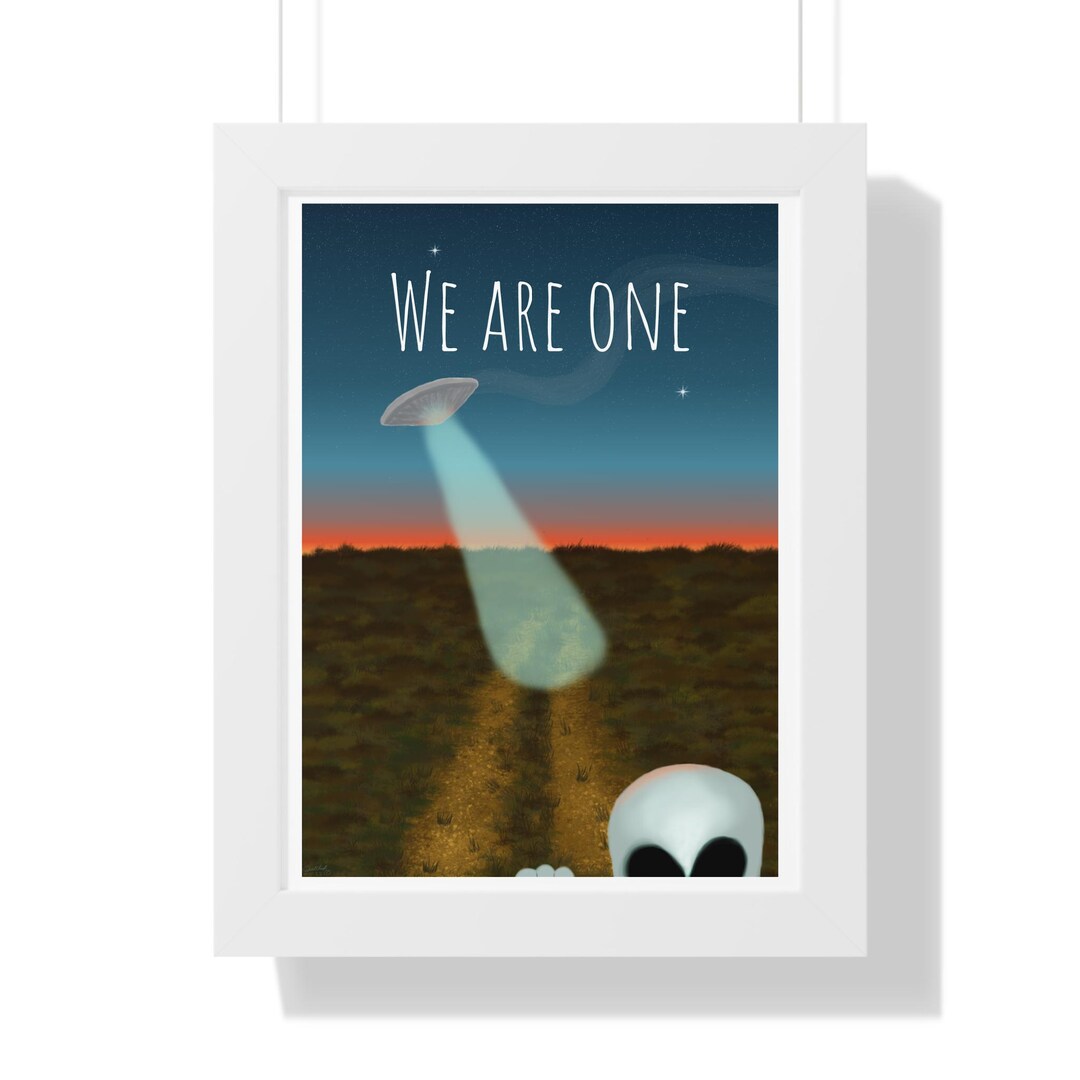 We R One Poster We Are One Art Framed Vertical Poster, Wall Decor, Home Office Art ...