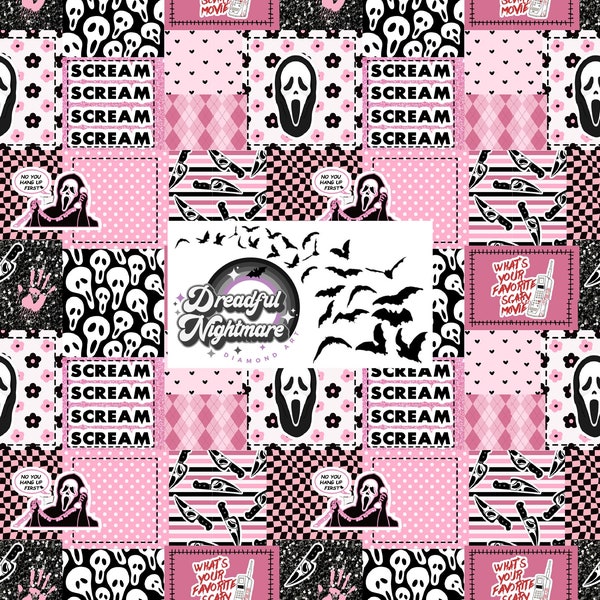 Scream quilt diamond art release paper