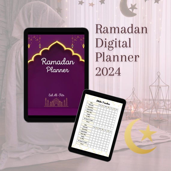 Ramadan Planner 2024: Boost Productivity  | Muslim Journal | Fasting Tracker | Prayer Times | Daily Reflections | Islamic Planner