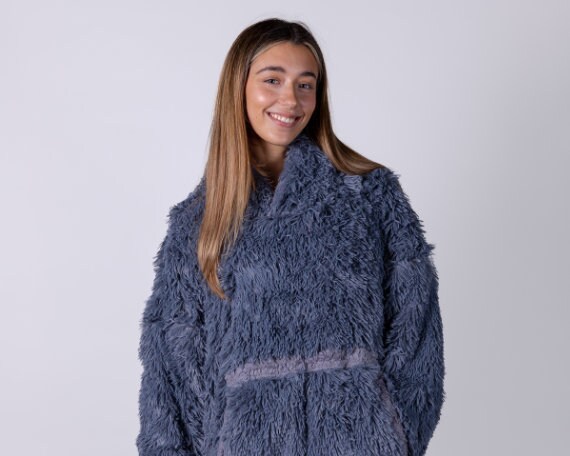 Faux fur sherpa pullover cheap