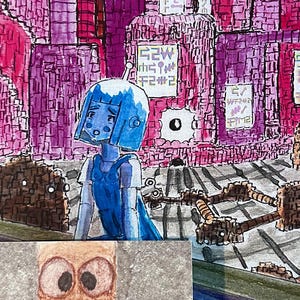 Gemma Gamma (a children’s four-paged comic book), includes booklet to help decipher text