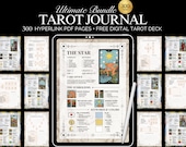 Tarot Journal Bundle, Tarot Guidebook for Beginner and Advanced Tarot Reader, Digital Tarot Symbolism Cheat Sheets, Grimoire Journal