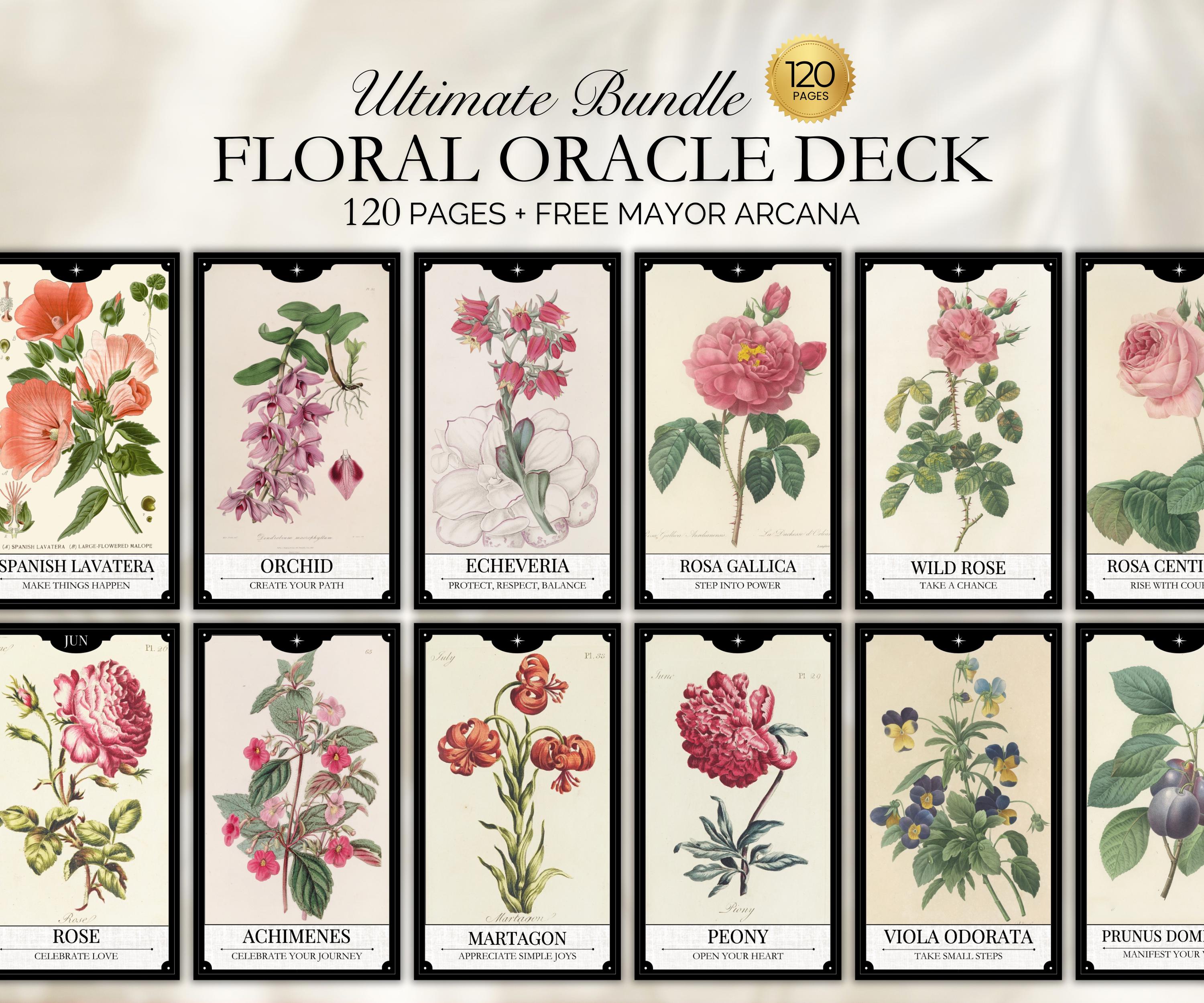 Flower tarot deck - Etsy 日本