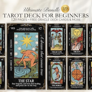 Tarot Deck For Beginner, Tarot Guidebook For Beginner, 78 Cards Tarot Deck, Oracle Deck For Beginner, Tarot Deck Gift, Tarot Deck Cards