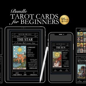 Tarot deck for beginners, Beginners tarot deck, Beginner tarot cards, Tarot guidebook, Tarot deck 78 card, Tarot deck with book, Tarot Deck