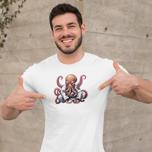 Jiu Jitsu Shirt, Jiu Jitsu Gift, BJJ Gifts, BJJ Shirt, Bjj Tshirt, Brazilian Jiu Jitsu Jiu Jitsu Octopus, Octopus, Athletic, Gift for Him
