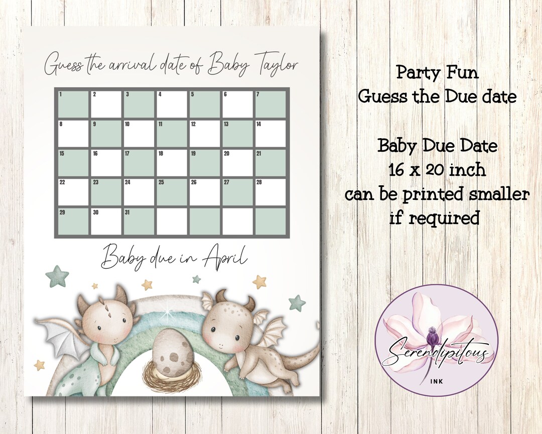Dragon Baby Shower Games Bundle, Printable Activities for Boys Baby ...