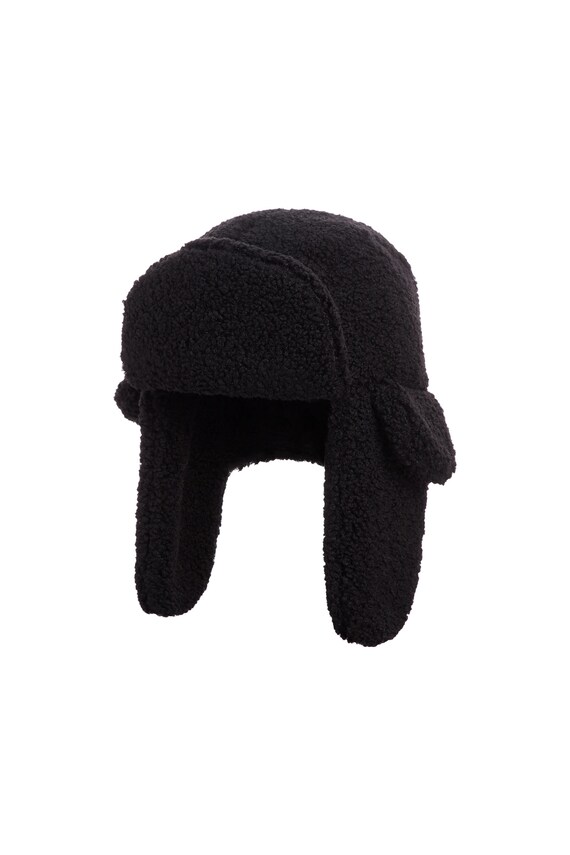 Chapeau Volant En Peau De Mouton Véritable – Taille Unique Homme, Style Aventurier