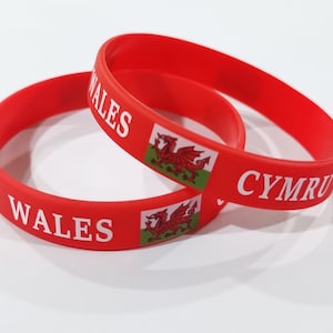 Wales 6 Nations Rugby Wristband - St Davids Day - Cymru