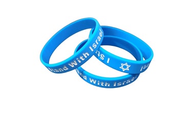 I Stand With Israel - Silicone Wristband