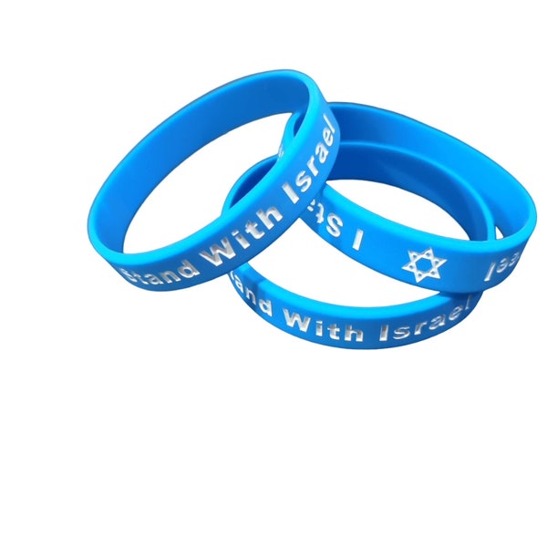 I Stand With Israel - Silicone Wristband