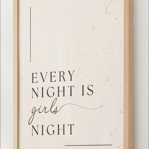 Girls Night Out Print: Wohnheim Dekor (PDF & PNG)