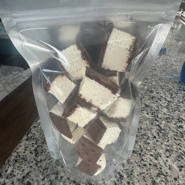 Freeze dried ice cream sandwich bites, 1 bag 3-4 oz each