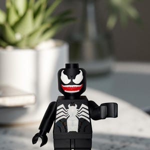 3D Gedruckte Big Brick Spinne Bösewicht Figur