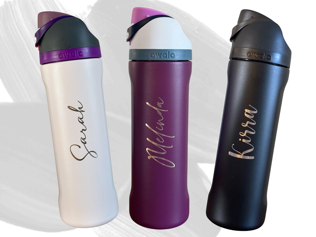 Personalized Owala Freesip 24 Oz Water Bottle, Custom Name Engraved ...