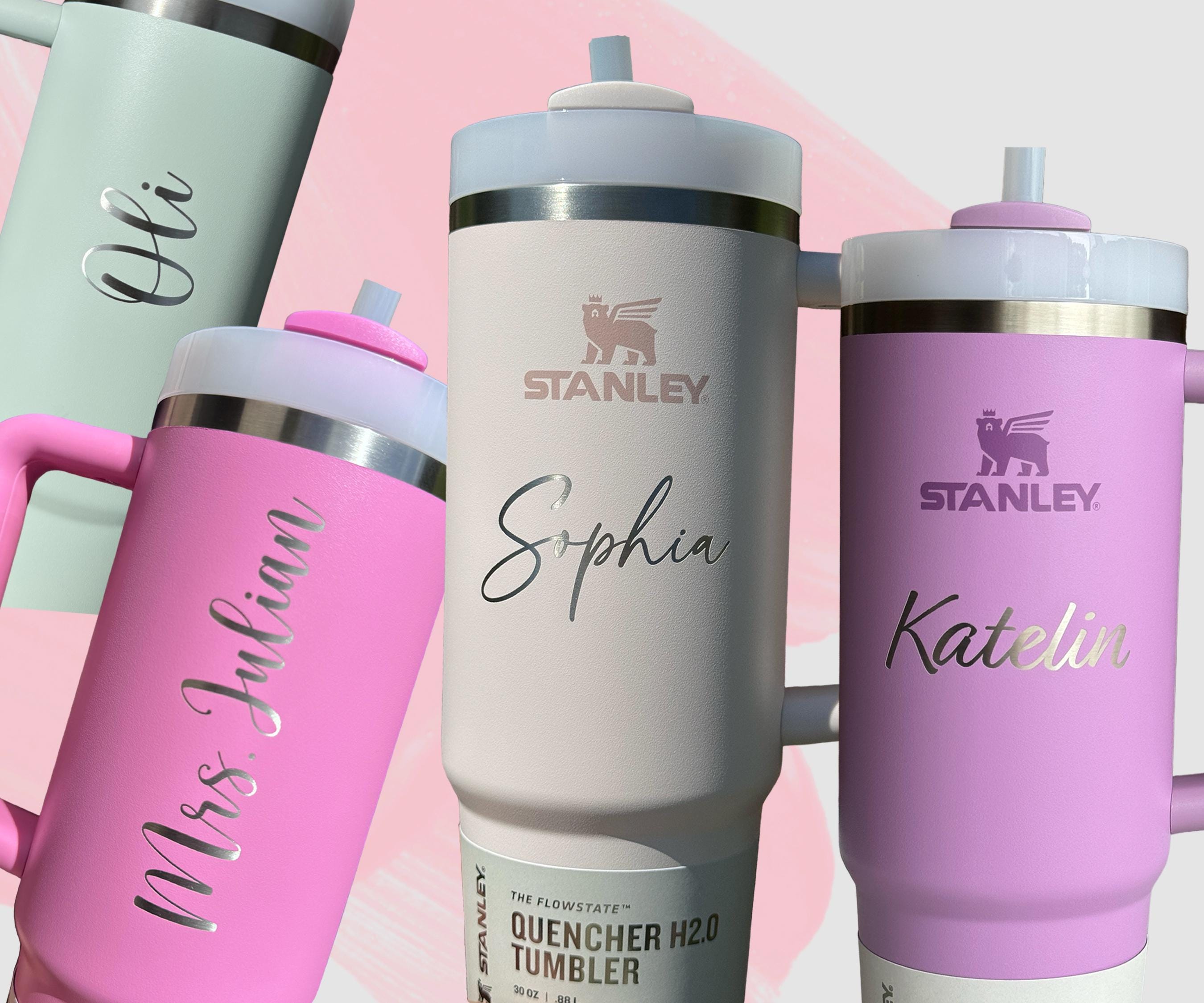 Personalized Name Engraved Stanley 30 Oz Tumbler, Custom Etched