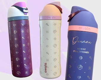 Personalized Healthcare Owala Engraved Tumbler, Custom Nurse, Doctor, Physician, RN, PA, LPN, Medical Graduate, Preceptor Gift, FreeSip 24oz