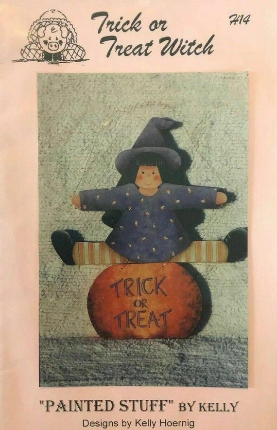 ハロウィーン装飾トールペイントパターンパケット：トリック・オア