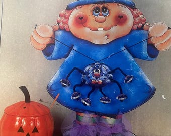 ハロウィーン トール ペインティング パターン: パンプキン ウィッチ