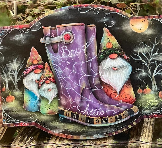 Tole Painting Pattern : Hello Halloween Gnomes by Jamie Mills