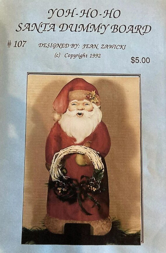 Vintage Tole Painting Pattern : Yoh-ho-ho Santa Dummy Board by