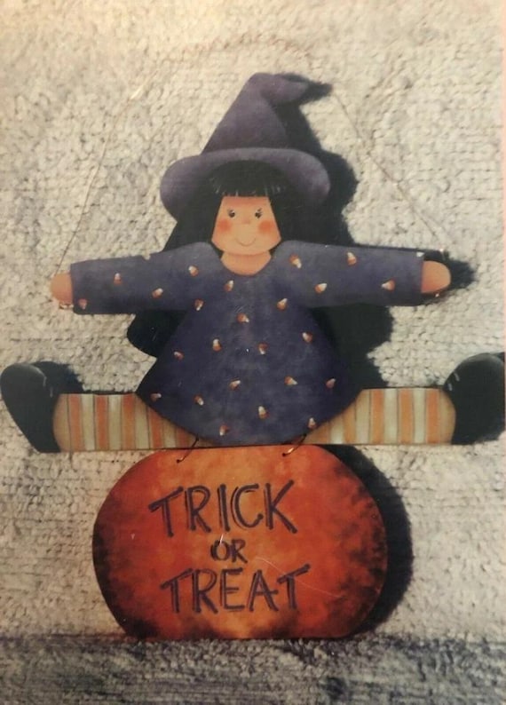 ハロウィーン装飾トールペイントパターンパケット：トリック・オア