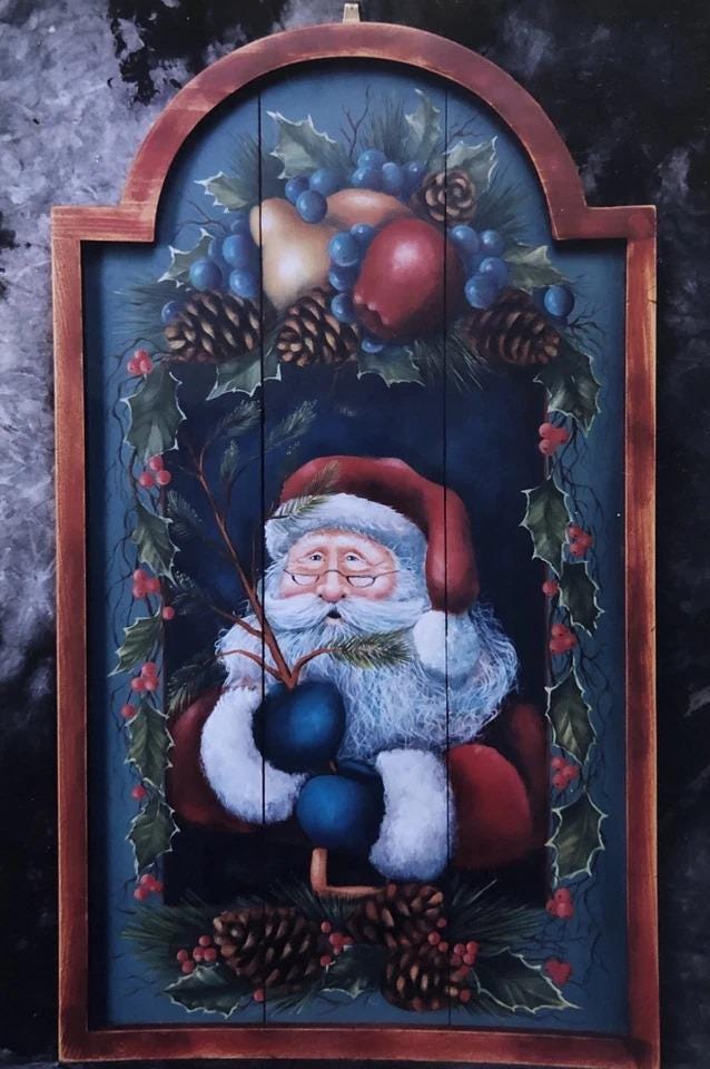 Tole Painting Pattern Packet: Santa Tavern Board by Judy Morgan
