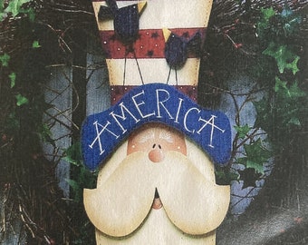 Decorative Tole Painting Pattern Packet: American Uncle Sam by Renee Mullins