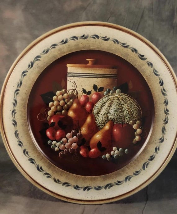 Tole Painting Pattern : Fruit Plate by Ellen Stamilio - Etsy
