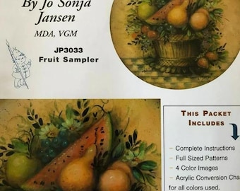 Wzór malarstwa Vintage Tole: Fruit Sampler autorstwa Jo Sonja Jansen