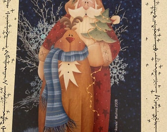 Decorative Tole Painting Pattern Packet: Santa & Rudy by Renee Mullins