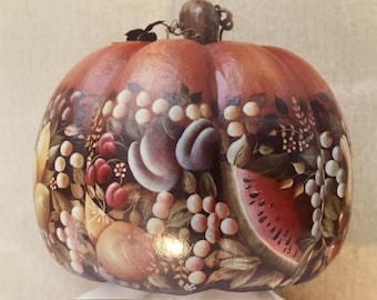 Vintage 1997 Tole Painting Pattern : Fall Pumpkin by Betty Caithness