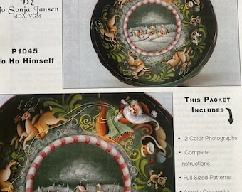 アート・デザイン・音楽 Jo Sonja's Guide to Decorative Painting Tole Painting Pattern : Ho Ho Himself by Jo Sanja Jansen - Etsy