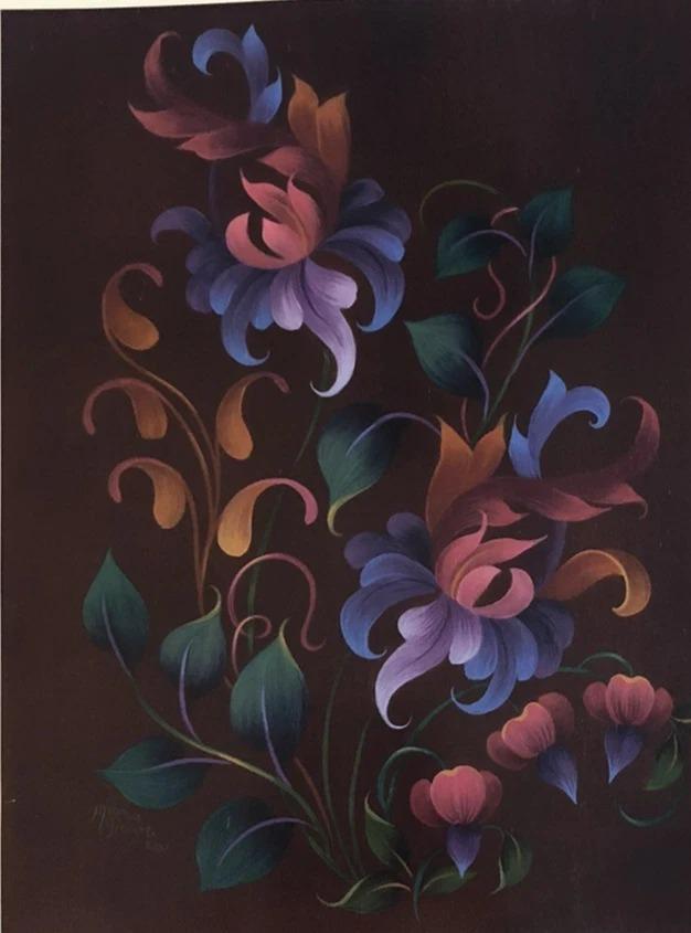 Tole Painting Pattern Packet: Lily of the Valley & Hearts by