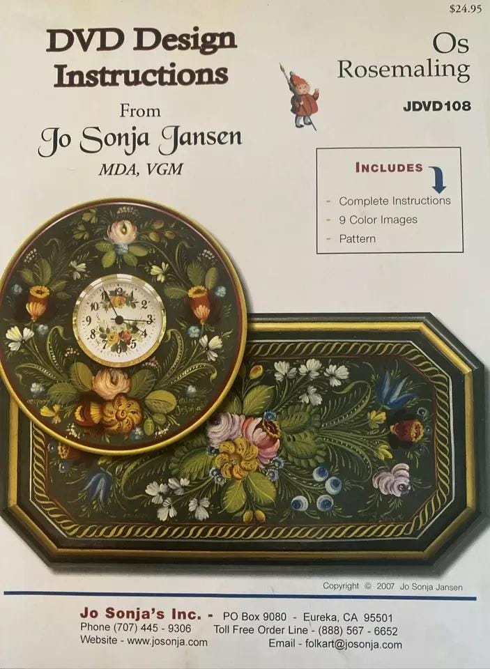 Tole Painting Pattern MEGA : Os Rosemaling by Jo Sonja Jansen - Etsy