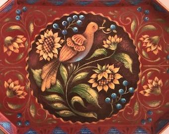 Tole Painting Pattern Packet : Sunflower Tray by Rosemary West