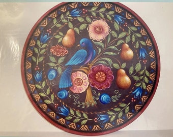 Tole Painting Pattern : Cake Plate by Rosemary West
