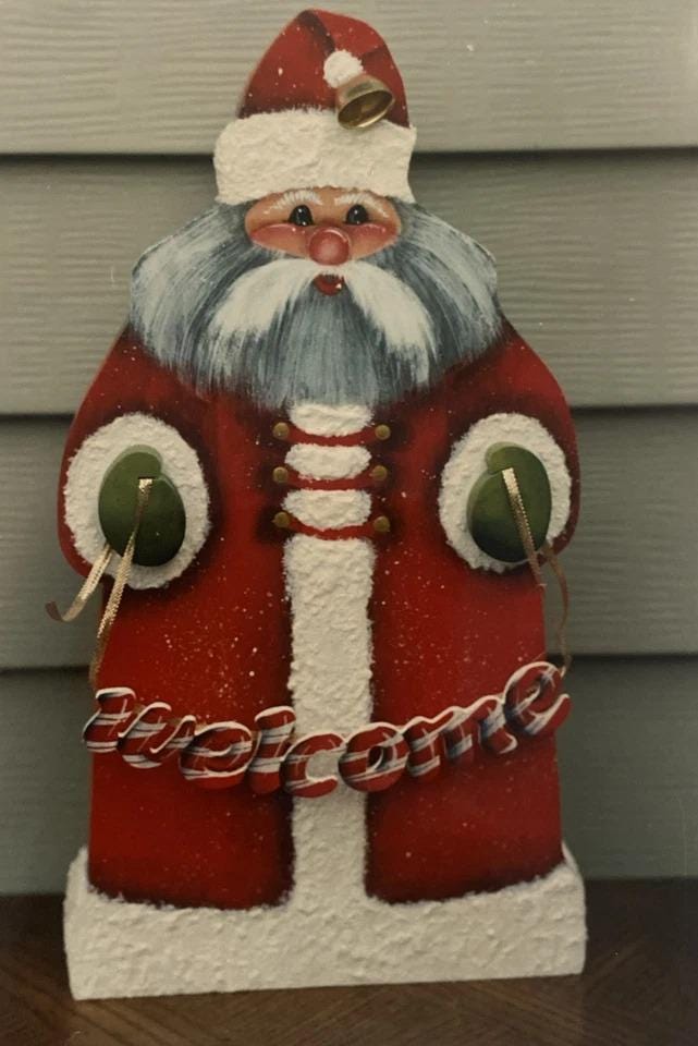 Vintage 1990 Tole Painting Pattern : Candy - Welcome Santa by