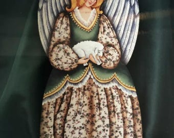 Ángel de primavera con diseño de pintura tole vintage de Nancylee Lenski