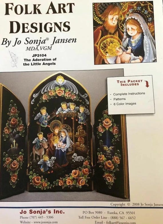 Tole Painting Pattern : Adoration of the Little Angels by Jo Sonja